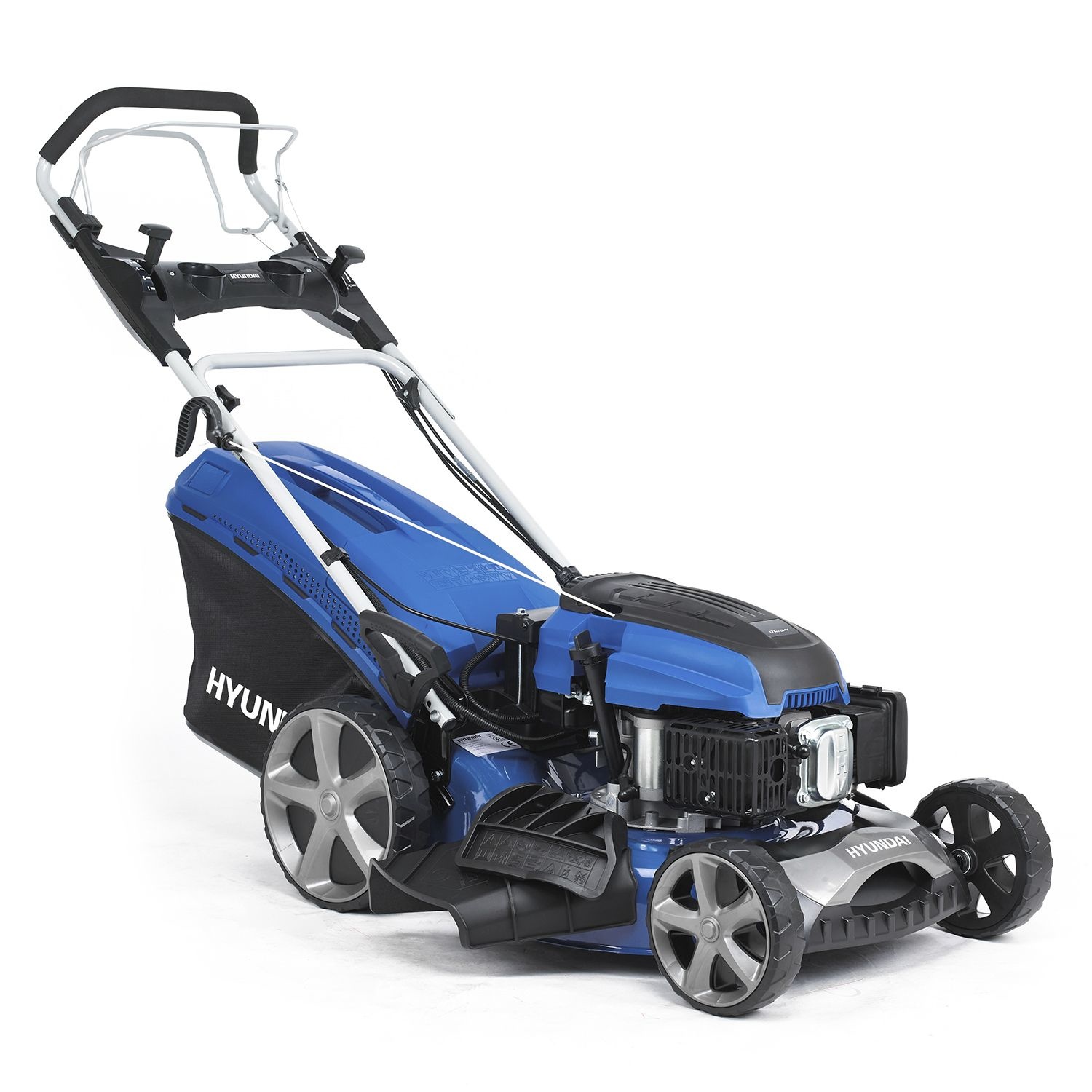 Hyundai Zelfrijdende Benzine Grasmaaier - 51cm met Elektrische Start - Detailed view of the product