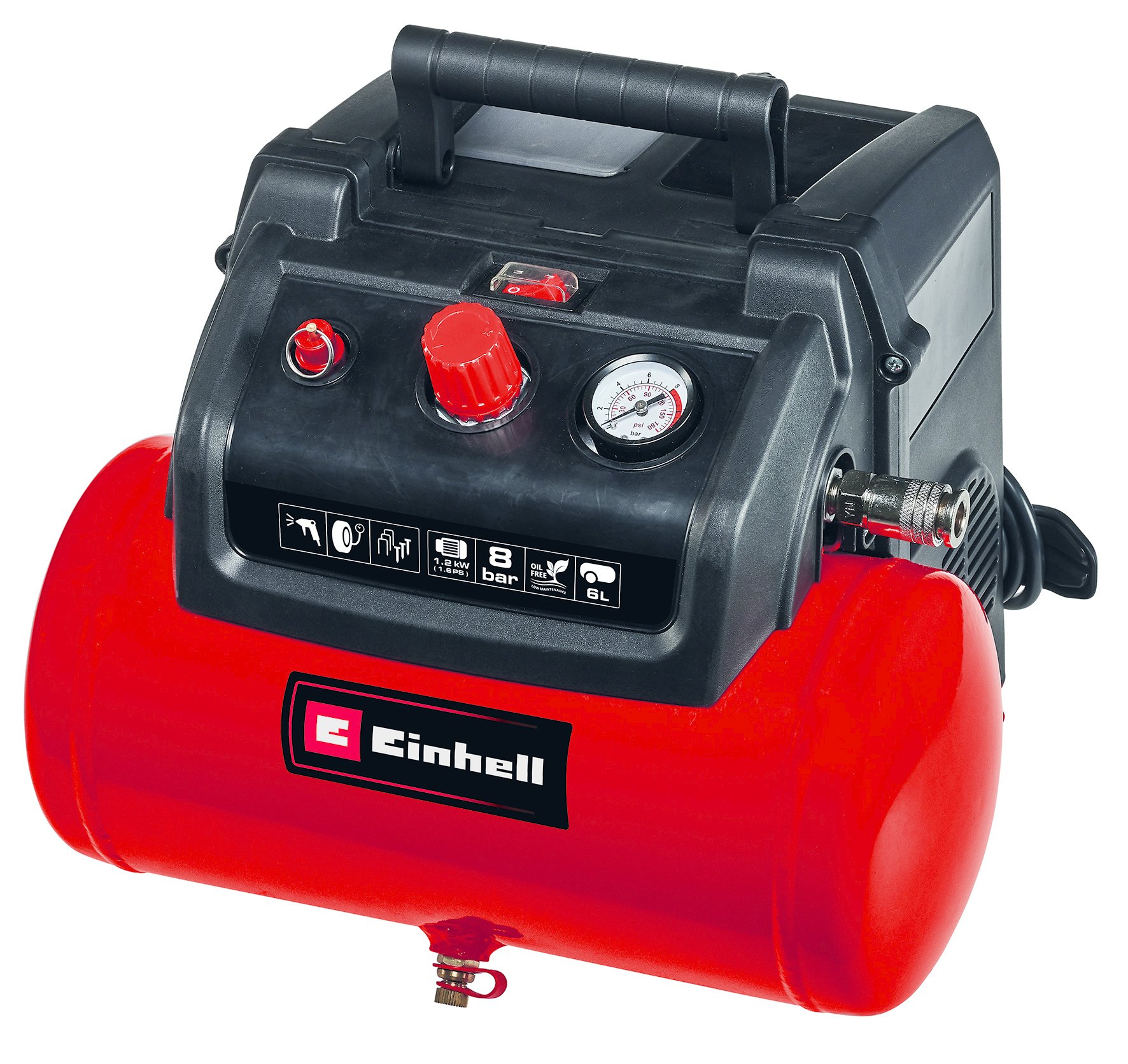 Einhell Compressor TC-AC 190/6/8 OF SET - Detailed view of the product