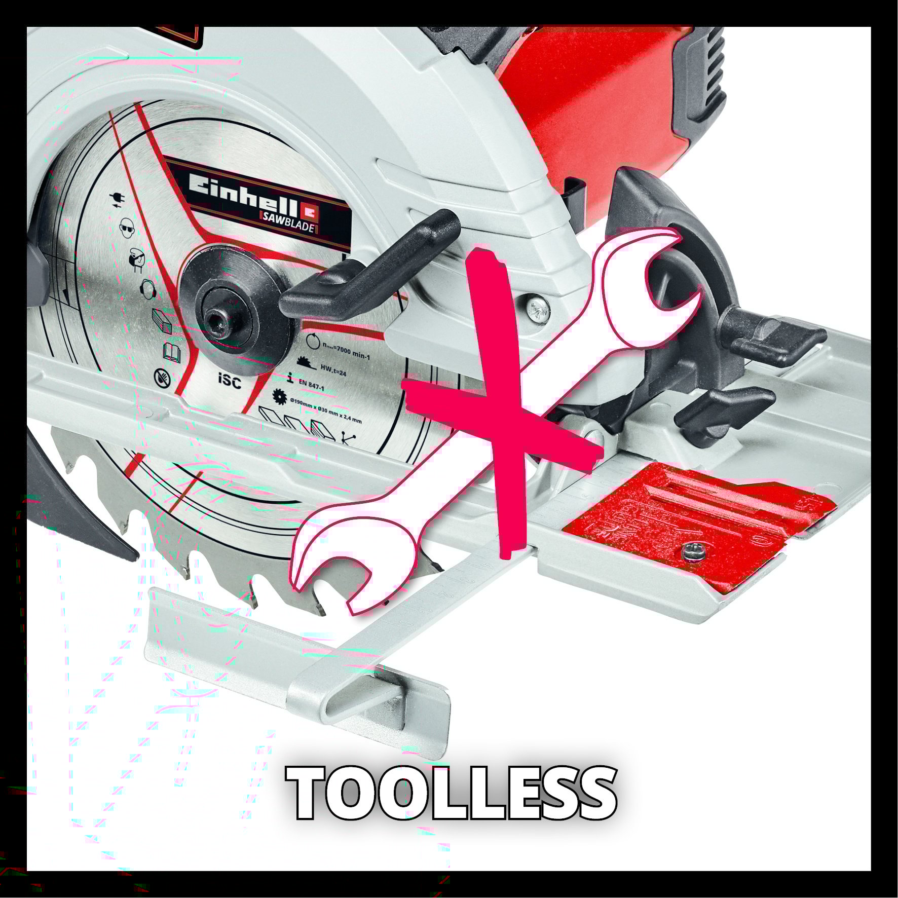 Einhell TE-CS 190/1 handcirkelzaag - Detailed view of the product