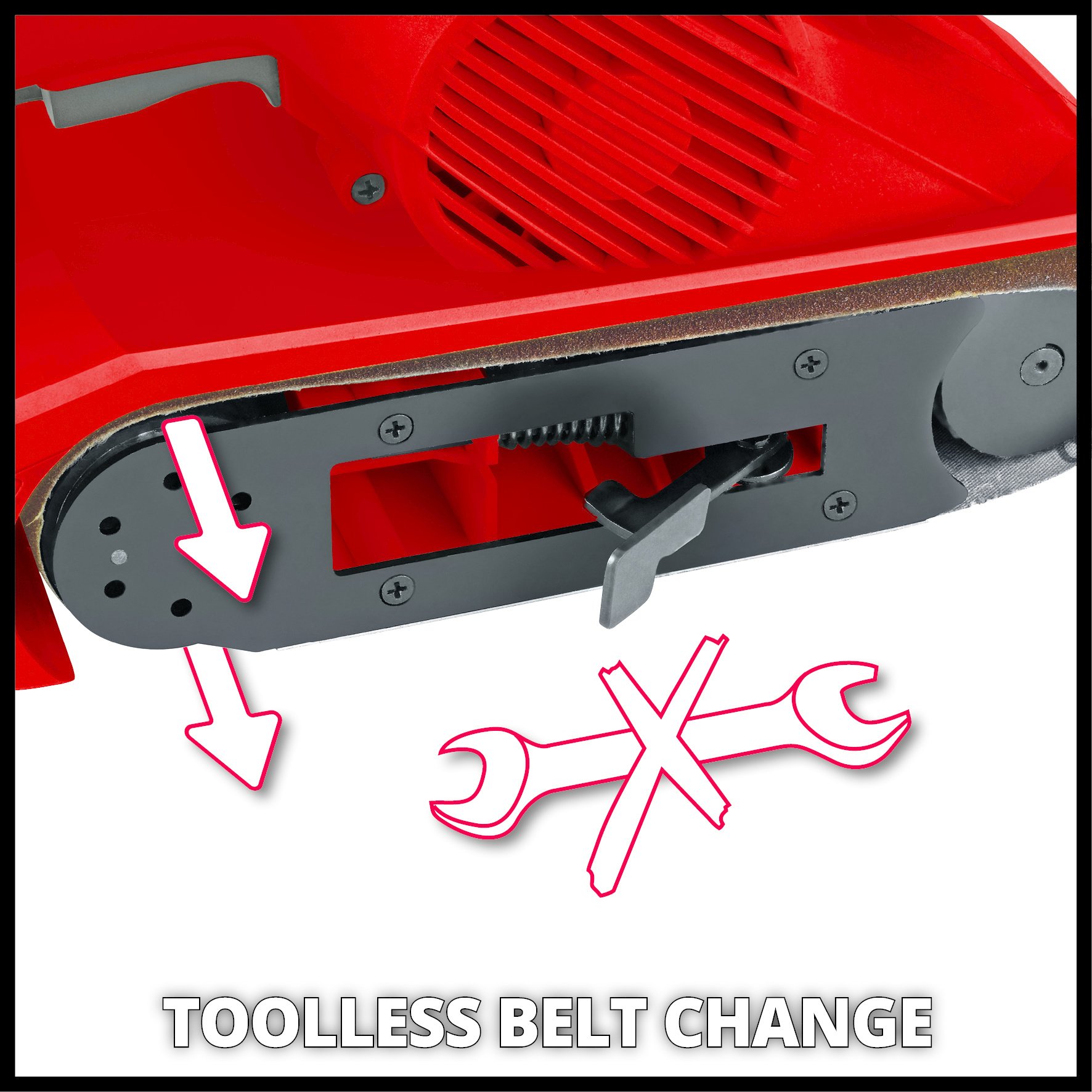 Einhell TC-BS 8038 bandschuurmachine - Detailed view of the product
