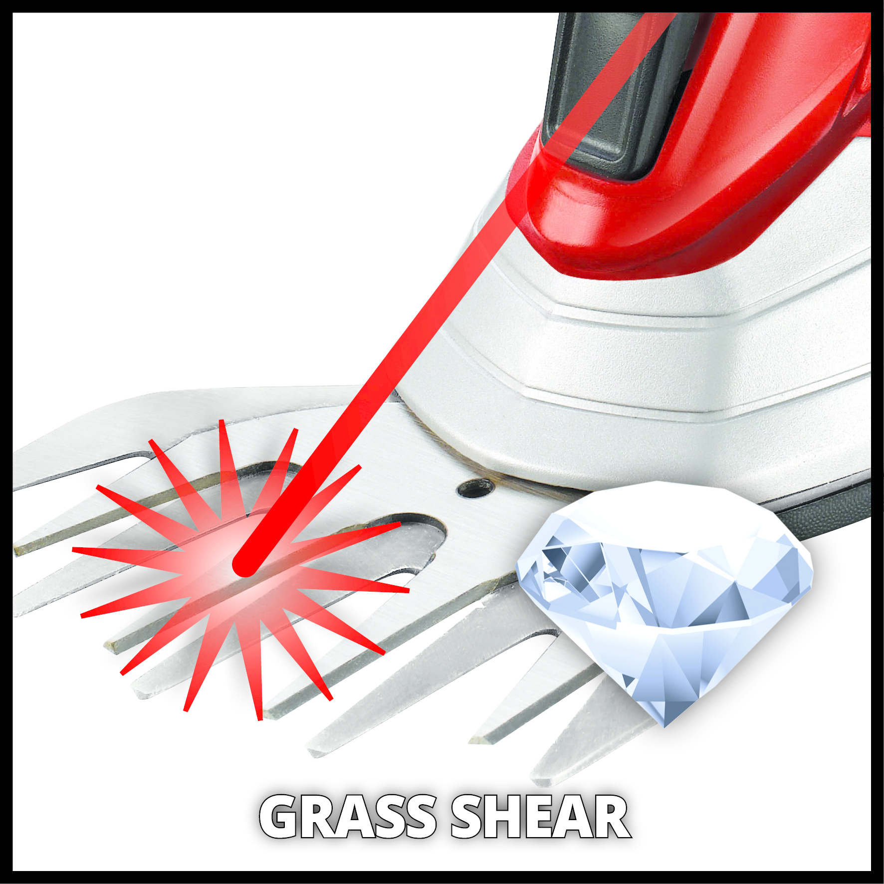 Einhell GE-CG 12 Li Accu Gras- en Heggenschaar - Detailed view of the product