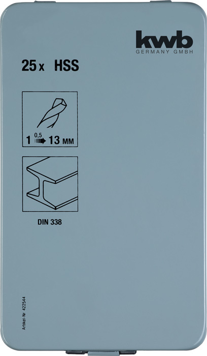 KWB HSS Spiraalborenset 25-Delig - Detailed view of the product