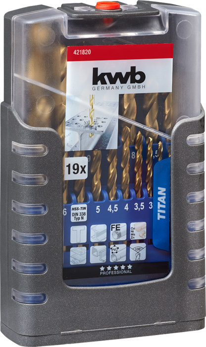 KWB TITAAN HSS-Spiraalborenset 19-Delig thumbnail 5