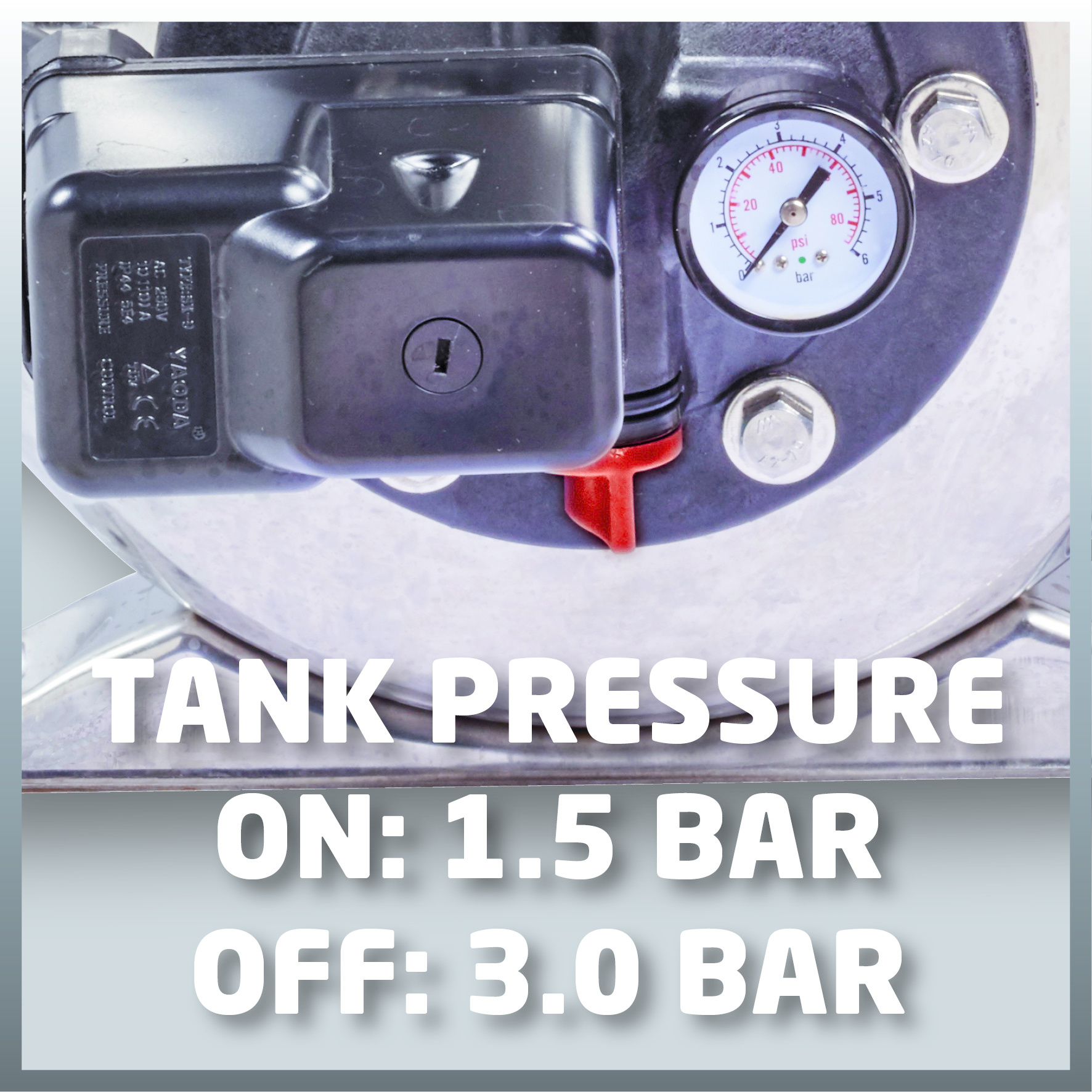 Einhell hydrofoorpomp GC-WW 1250 NN - Detailed view of the product