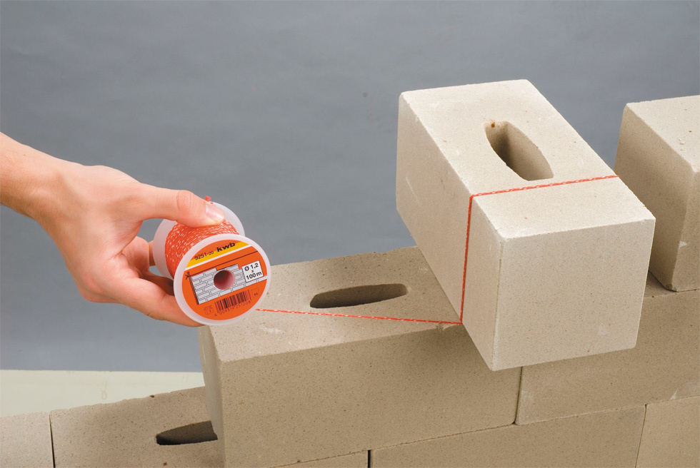 KKWB Metselkoord Wit 2mm x 100m1 - Detailed view of the product