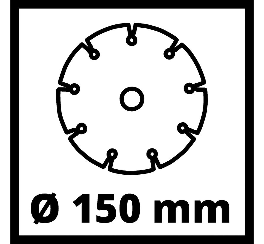 Einhell muurfrees TE-MA 1700  - 150mm