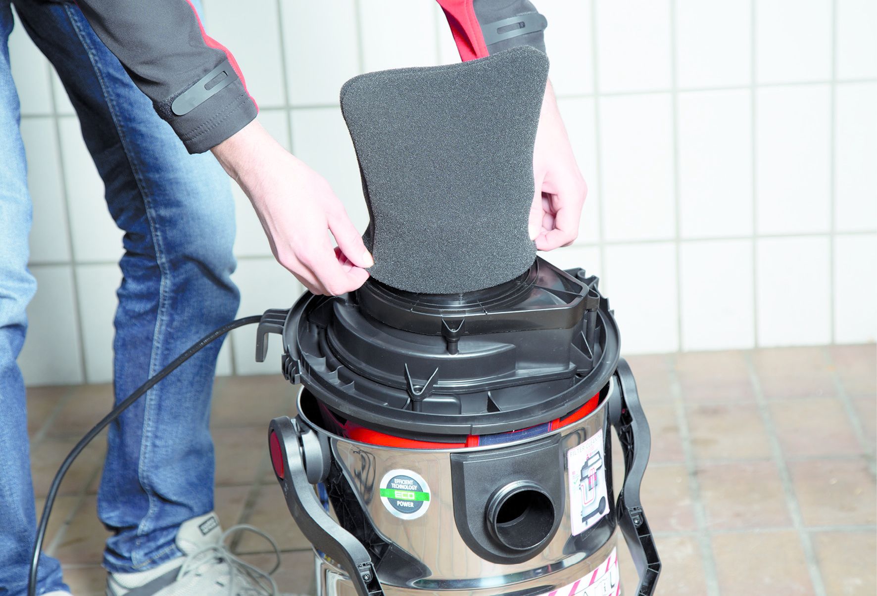 Einhell Schuimstoffilterset - 5 stuks - Geschikt voor TE-VC 2230 SACL, TE-VC 2350 SACL - Detailed view of the product