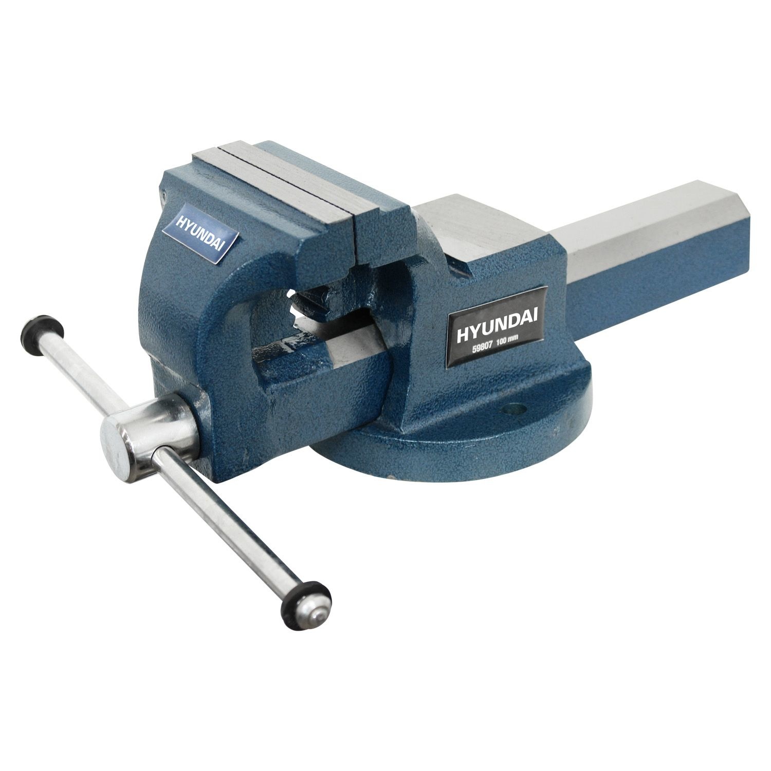 Hyundai Stalen Bankschroef 100 mm– Klemcapaciteit 110 mm – TÜV GS – Met Verwisselbare Bekken - Detailed view of the product