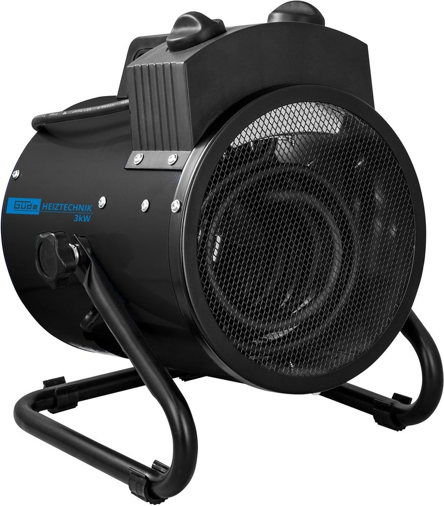 Güde GEH 3000 P Elektrische verwarming (3000 W verwarmingsvermogen, 2 warmtestanden (2000/3000 W) ventilatorfunctie, 238 m³/h max. ventilatorvermogen, PTC-keramisch verwarmingselement, traploze Güde GEH 3000 P Elektrische verwarming (3000 W verwarmingsvermogen, 2 warmtestanden (2000/3000 W) ventilatorfunctie, 238 m³/h max. ventilatorvermogen, PTC-keramisch verwarmingselement, traploze