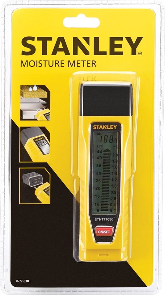 Stanley Vochtmeter 0-77-030– Digitale Vochtmeter voor Hout&Bouwmaterialen - Detailed view of the product