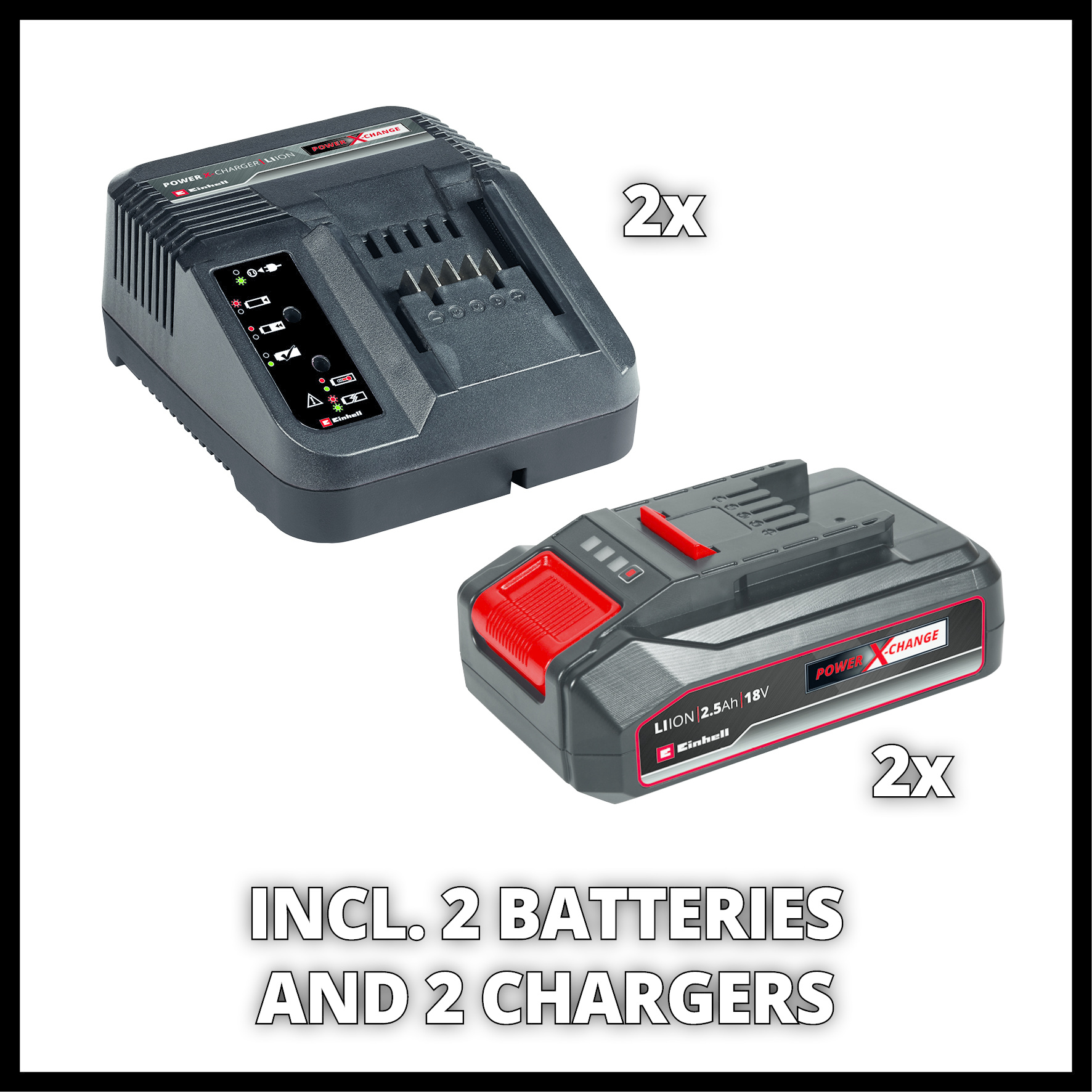 Einhell GE-CM 36/33 Li Accu Grasmaaier Kit– 36V – 33 cm – Incl. 2x 2,5 Ah Accu&Lader - Detailed view of the product