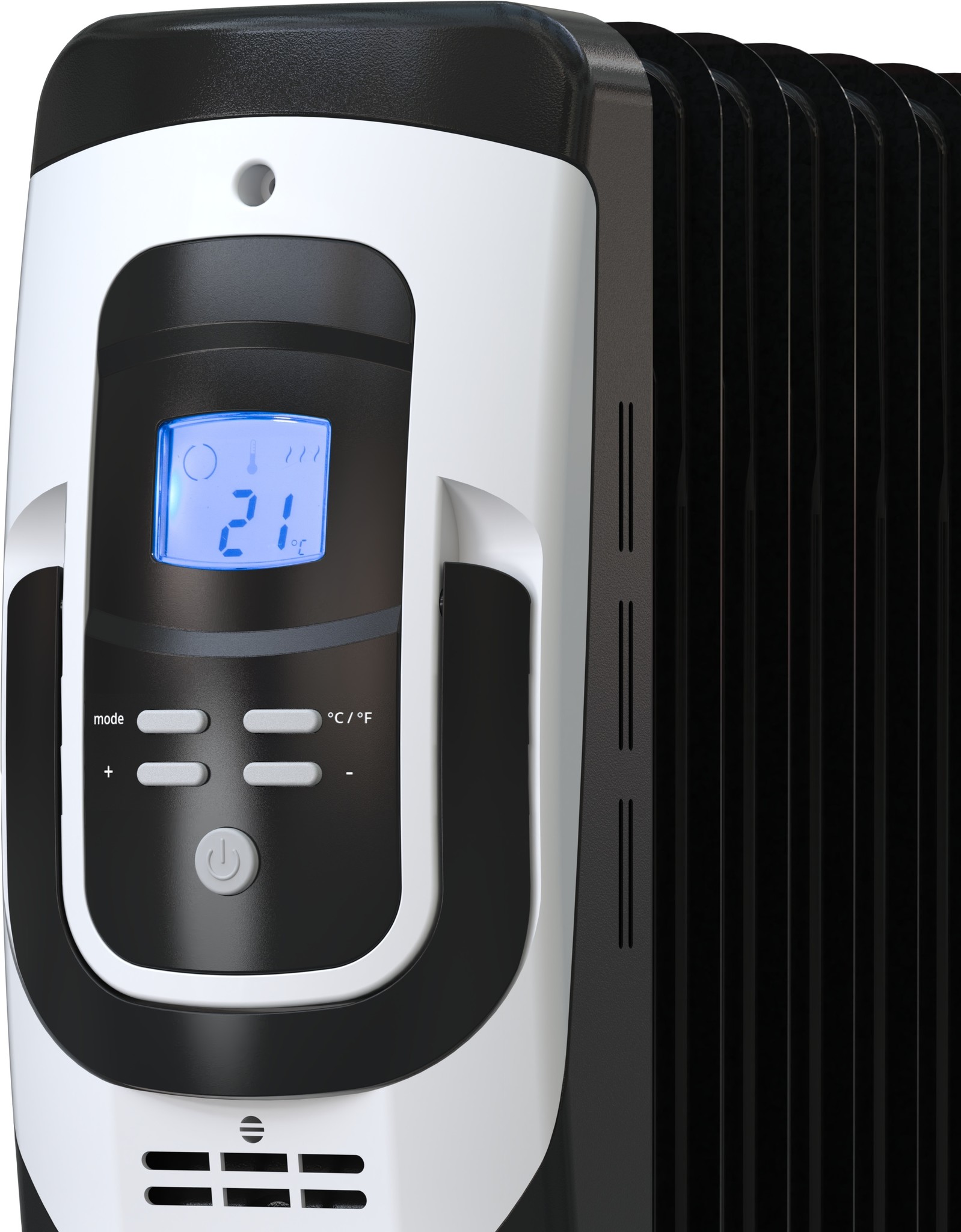 Güde Olieradiator OR 2500-11 DT – 2500W – 11 Ribben – LCD – Timer – Kantelbeveiliging - Detailed view of the product