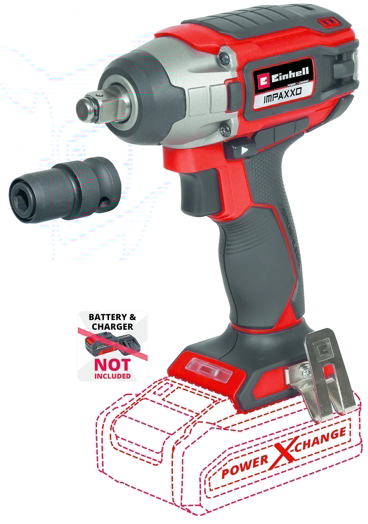 Einhell Slagmoersleutel IMPAXXO 18/230 BL Solo - Detailed view of the product