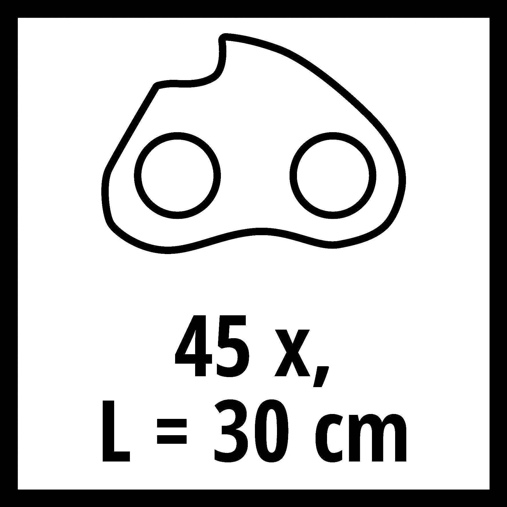 Einhell Ketting voor kettingzaag 30cm Oregon *45 Schakels - Detailed view of the product