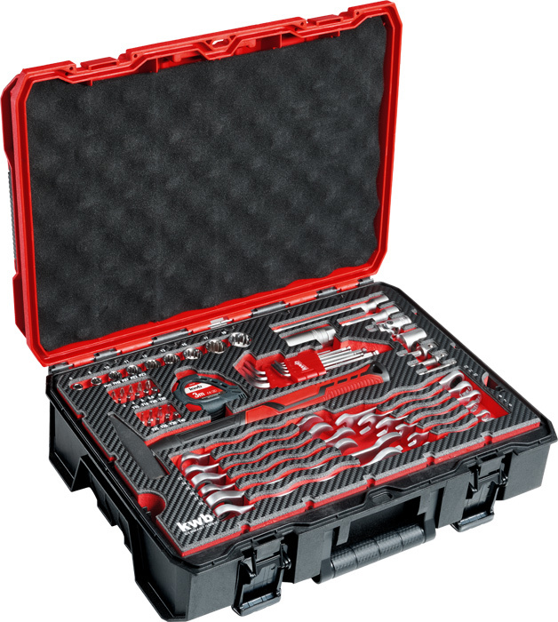 KWB Gereedschapskoffer 80-delig in E-case - Detailed view of the product