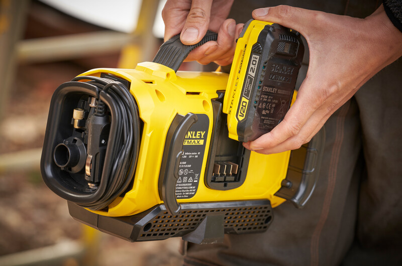 Stanley FatMax Compressor V20 18V - SFMCE520B Solo - Detailed view of the product