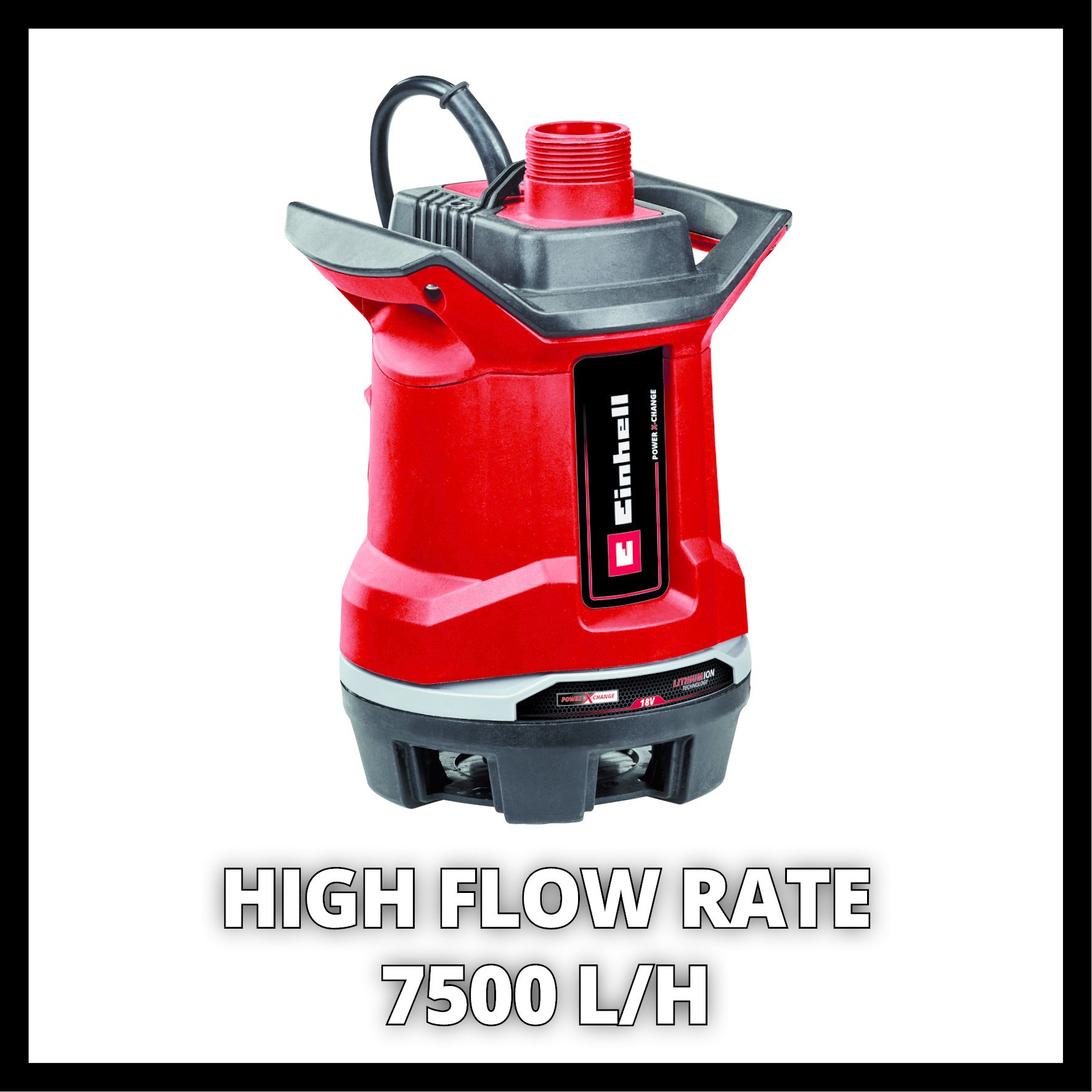 Einhell GE-DP 18/25 Li Solo - Accu Vuilwaterpomp - Power-X-Change - Detailed view of the product