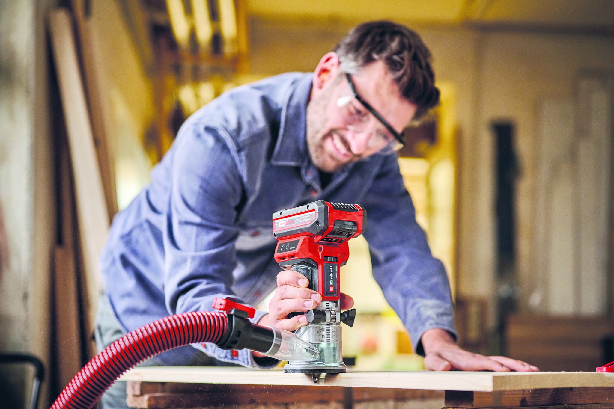 Einhell Accu Kantenfrees TP-ET 18 Li BL Solo - Detailed view of the product