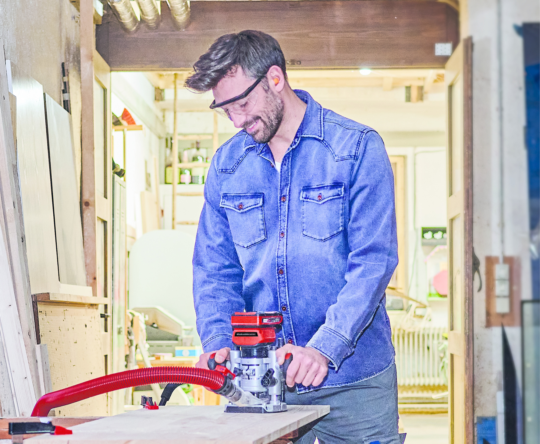 Einhell Accu Bovenfrees TP-RO 18 Li BL Solo - Detailed view of the product