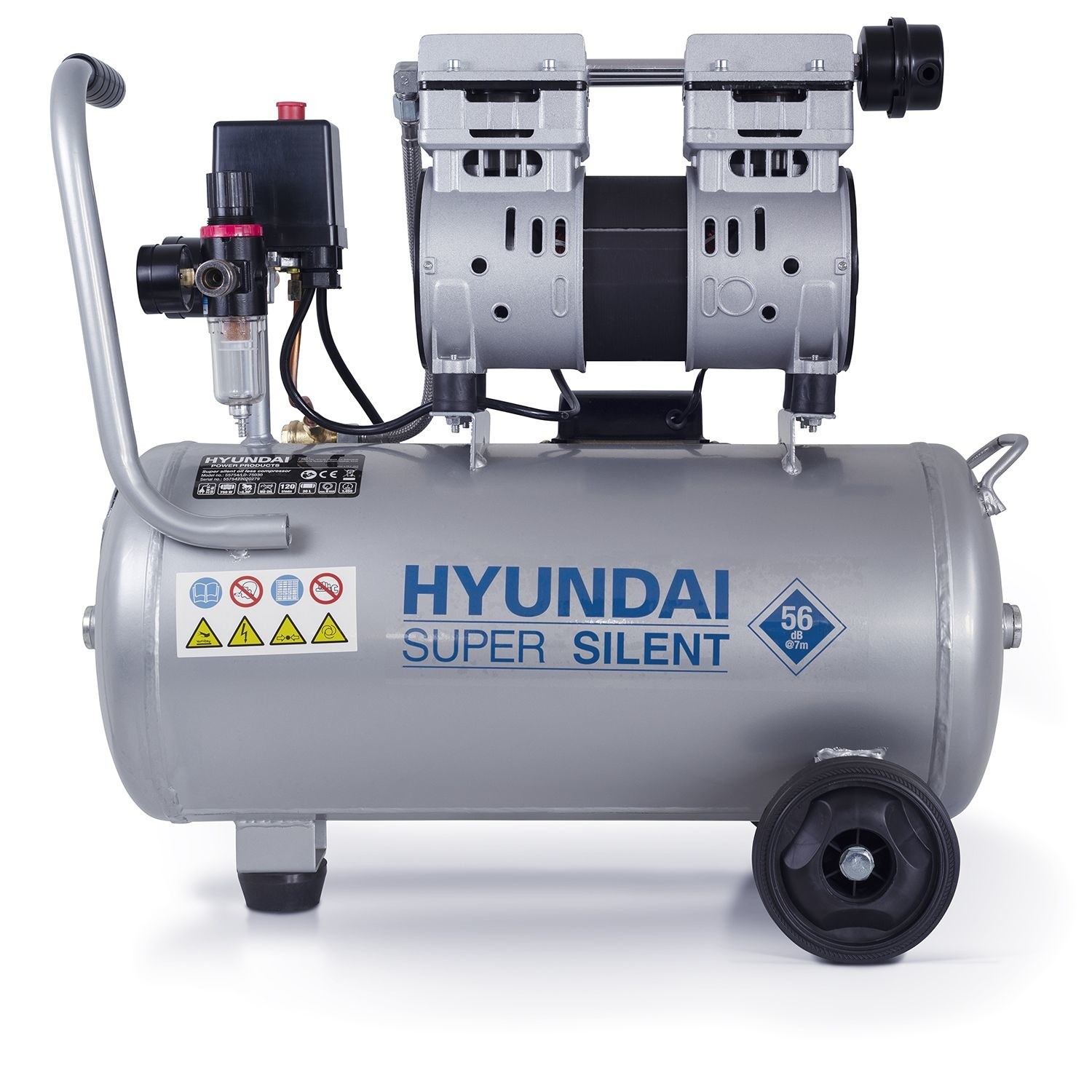 mond kast behandeling Hyundai Geluidsarme Compressor 30 Liter | Morgen in huis - HoukemaTools