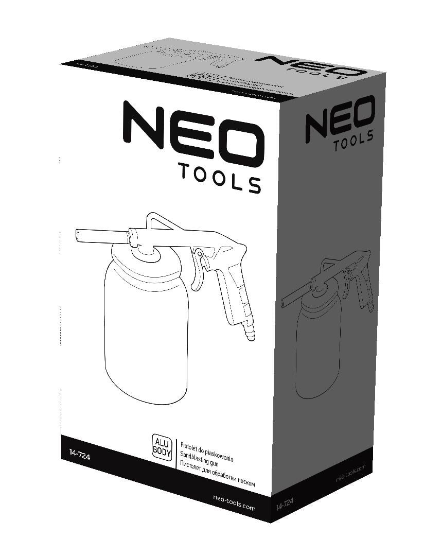NEO Zandstraal pistool 1,0L - Detailed view of the product