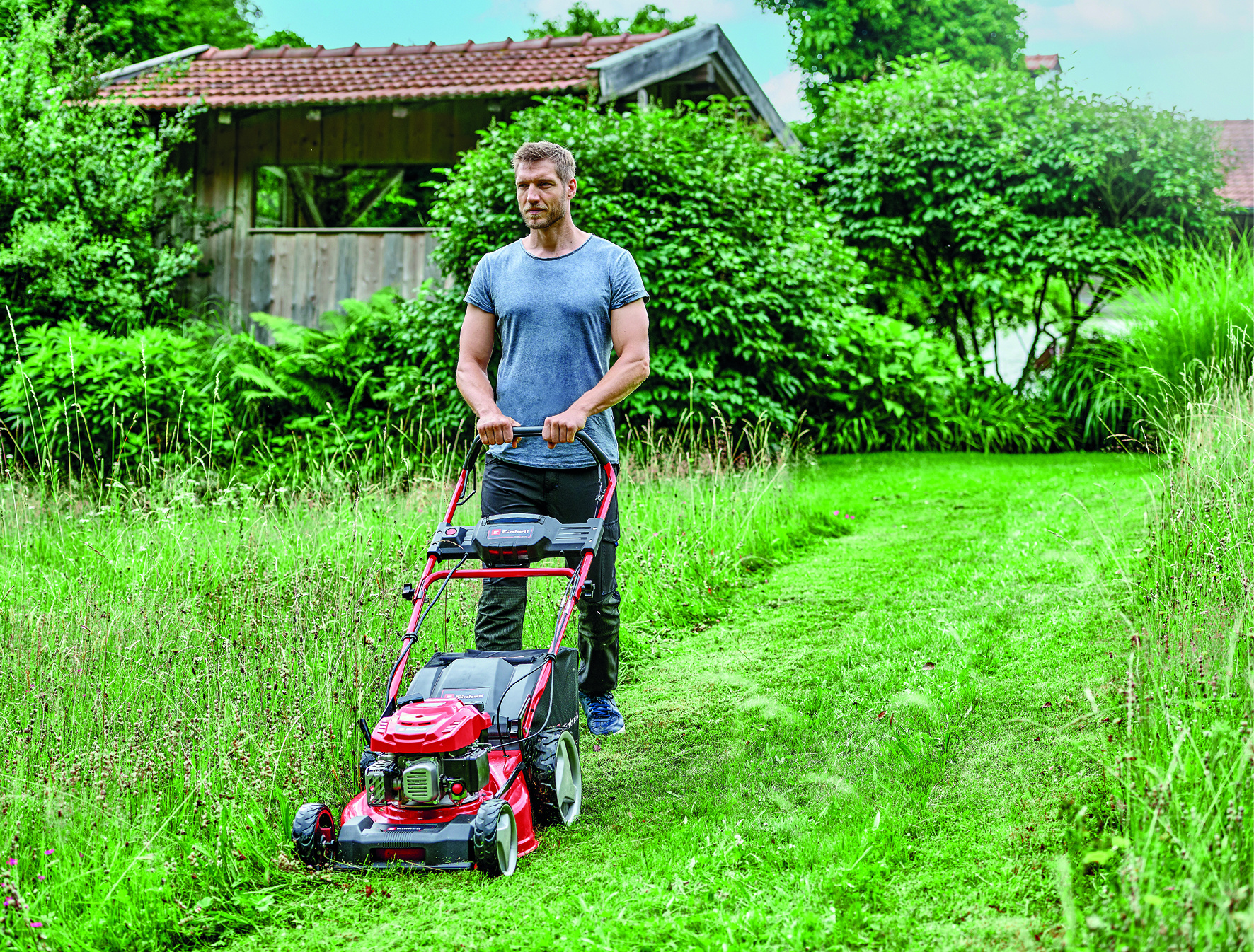 Einhell GC-PM 46 SM HW-E Li - Benzine Grasmaaier - Detailed view of the product