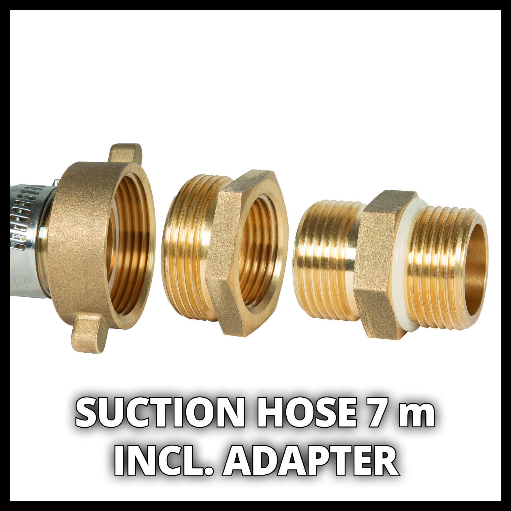 Einhell Zuigslang 7m messing - Detailed view of the product