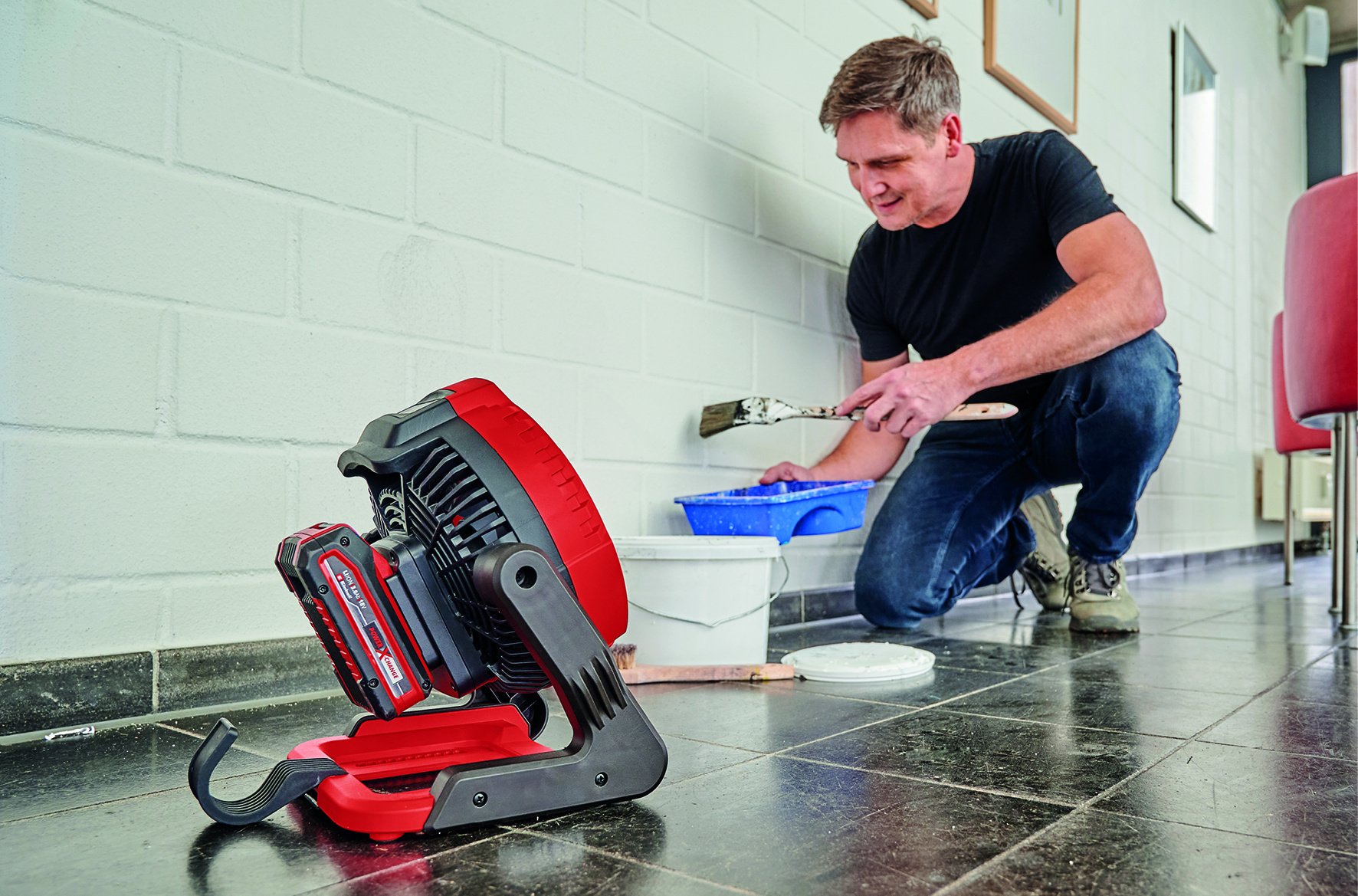 Einhell GE-CF 18/2200 Li Solo Accu Ventilator - Detailed view of the product