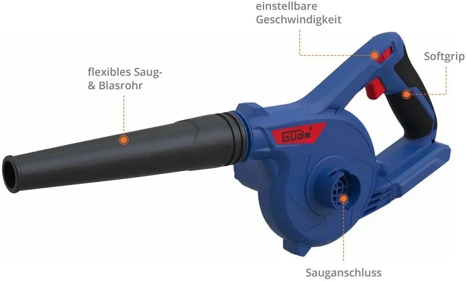 Güde Accu blazer&zuiger BUS 18-O - Detailed view of the product