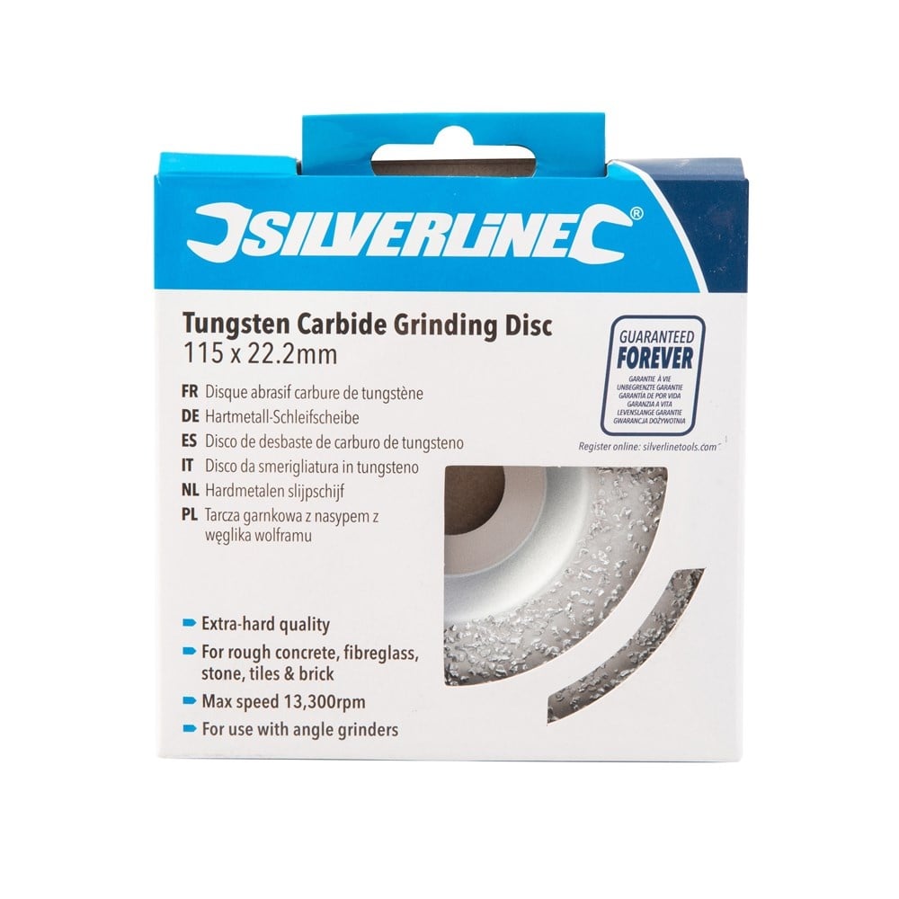 Silverline Hardmetalen slijpschijf 115 x 22,2 mm - Detailed view of the product