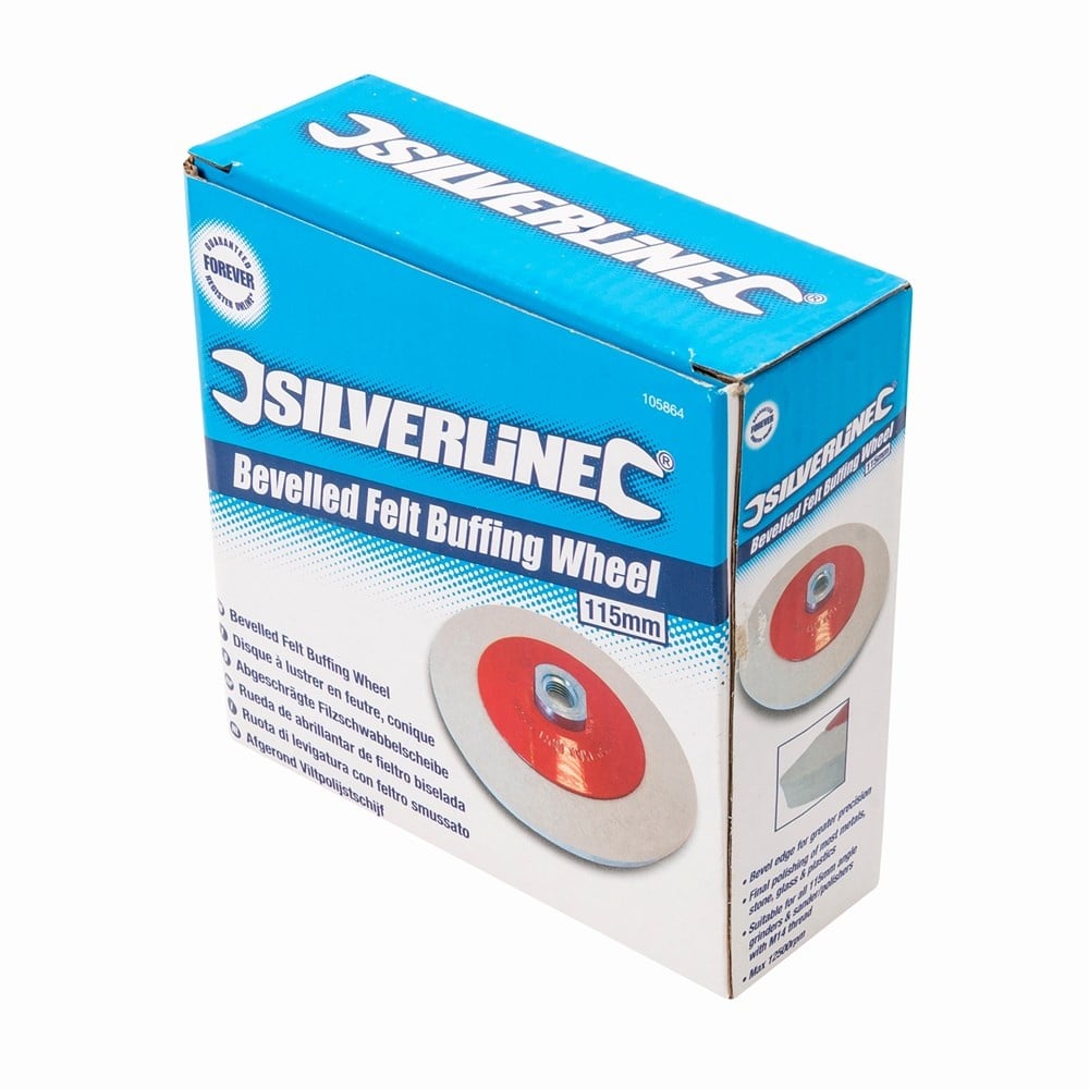 Silverline Polijstwiel afgeschuind vilt - Detailed view of the product