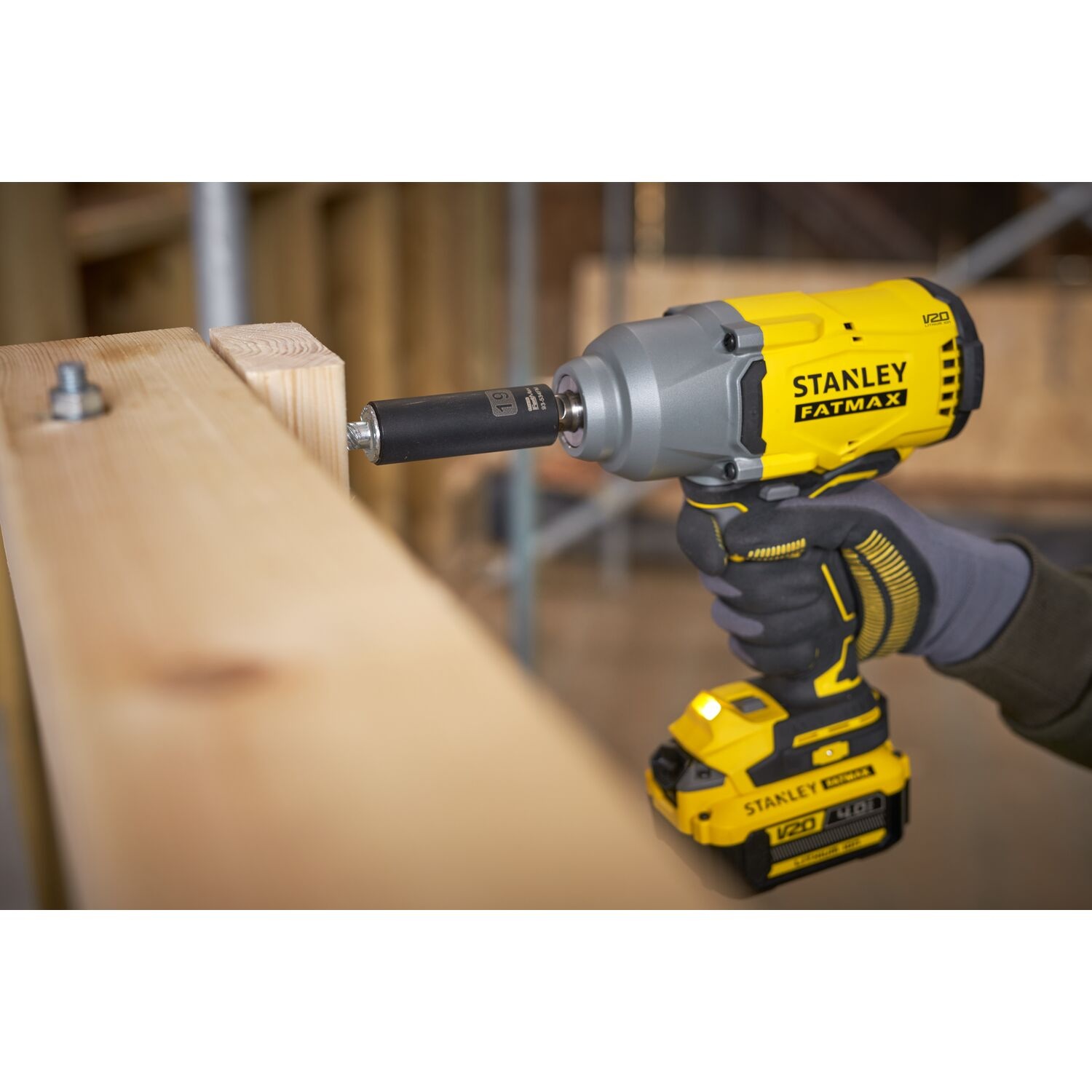 Stanley Fatmax Slagmoersleutel - SOLO - SFMCF940B - V20 Brushless - Detailed view of the product