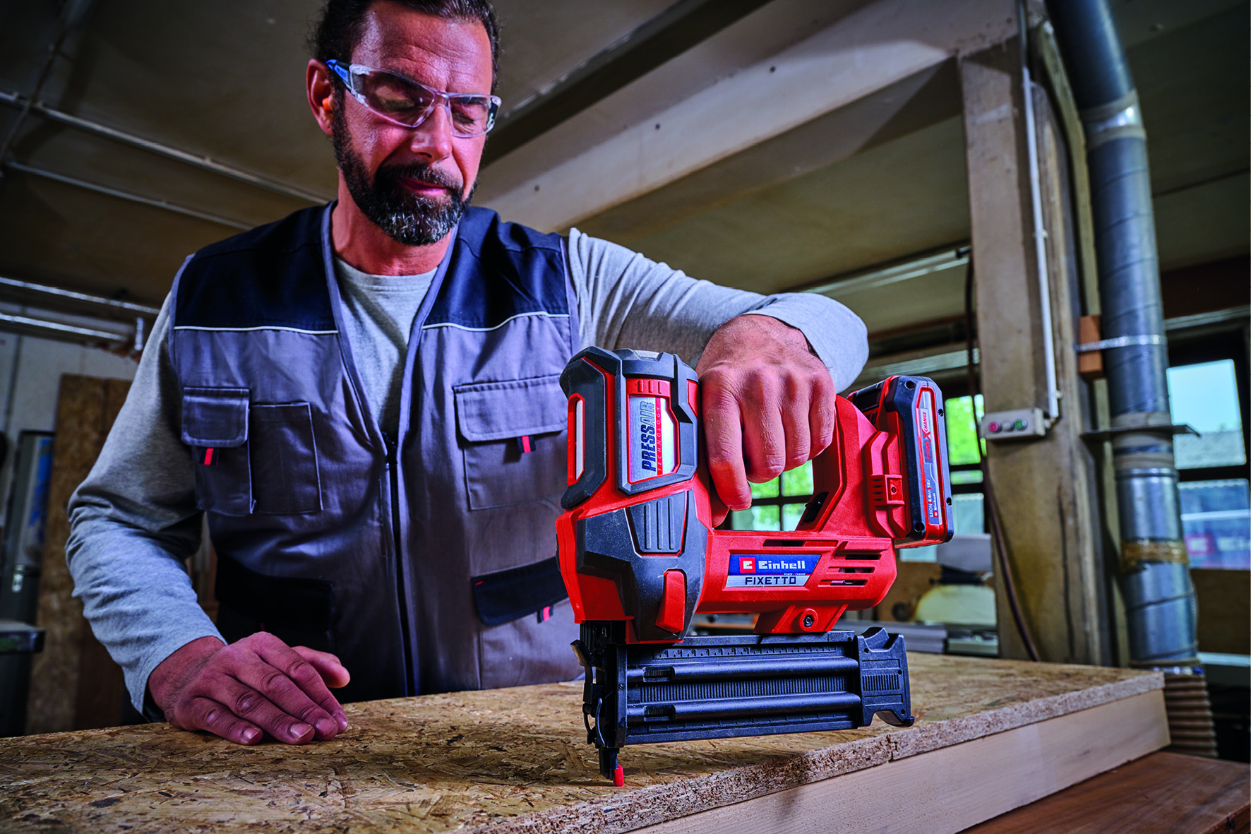 Einhell Accu Tacker FIXETTO 18/38 S - Solo - 38mm - Detailed view of the product