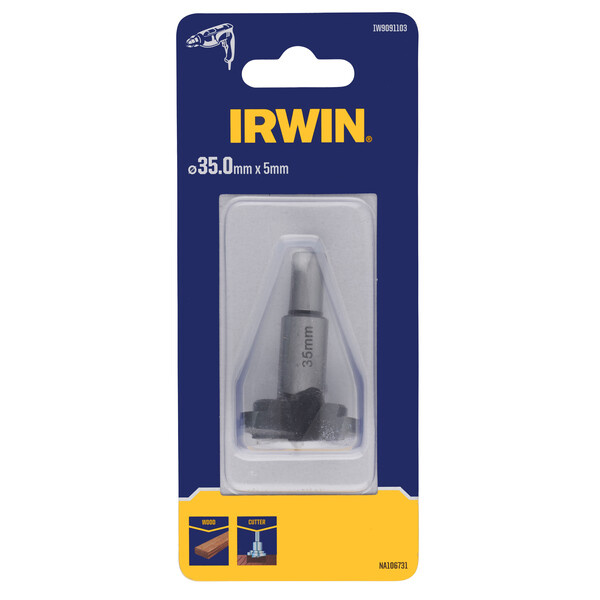 IRWIN Komscharnierfrees35mm, 7mm diep - Detailed view of the product