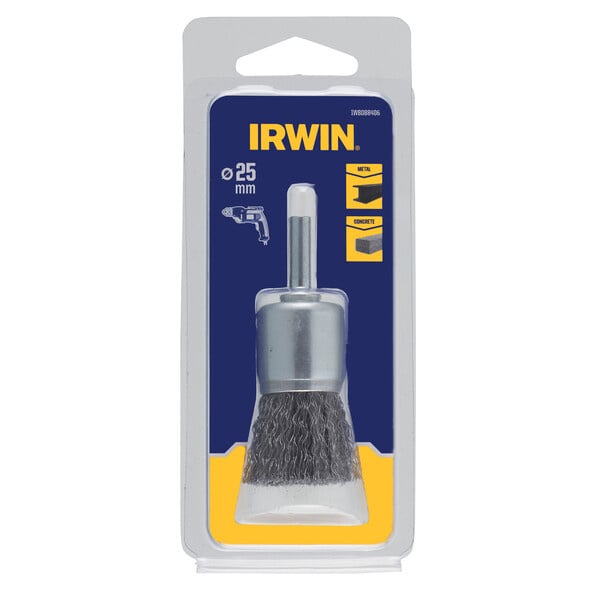 IRWIN Komstaaldraadborstel (boormachine) voor metaal, beton - fijn, diameter 25mm. - Detailed view of the product