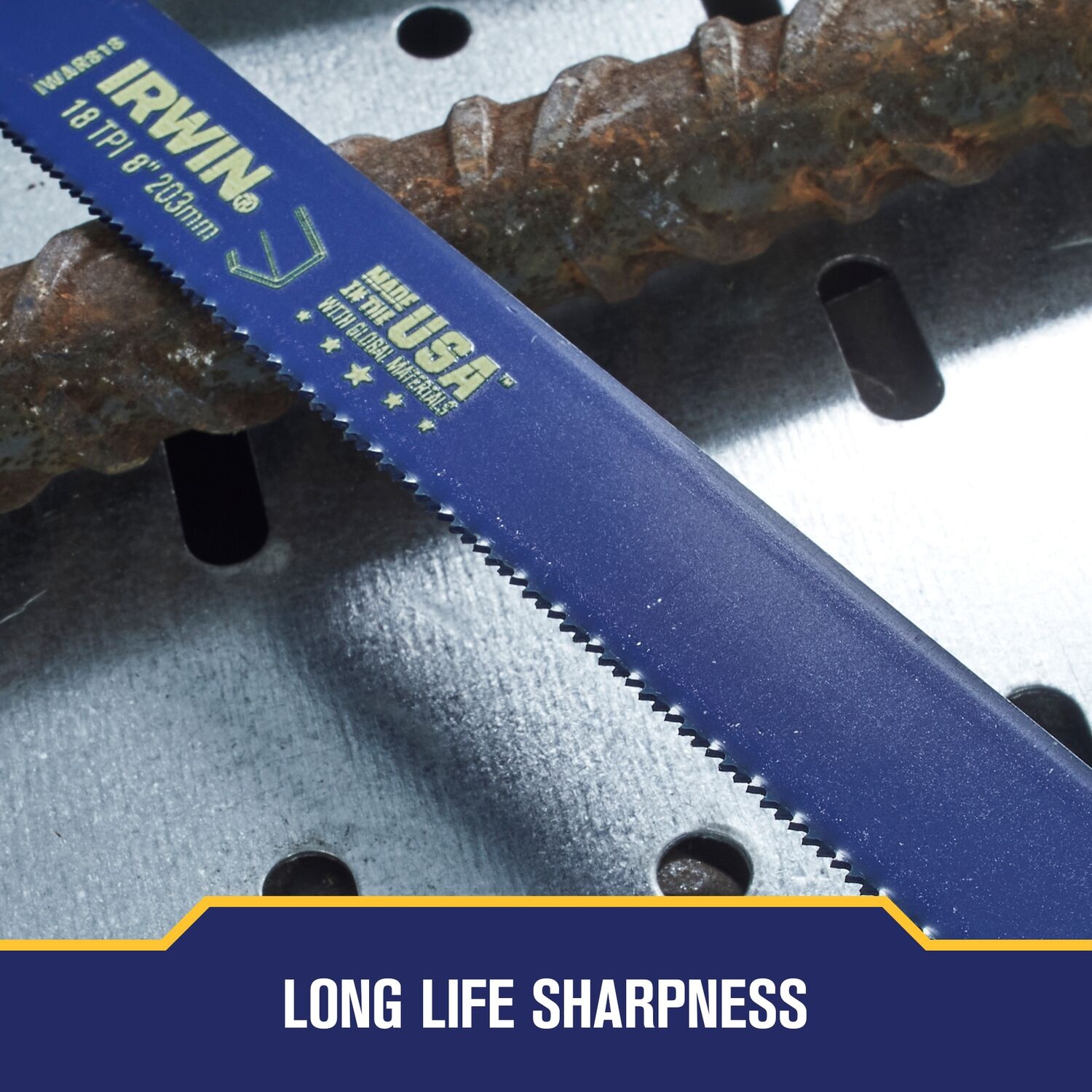 IRWIN Reciprozaagblad 200mm 18TPI, Metaalzagen - 5 stuks - Detailed view of the product