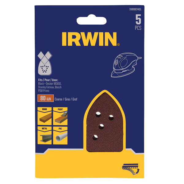 IRWIN Schuurstroken Black&Decker Mouse - K80 - Detailed view of the product