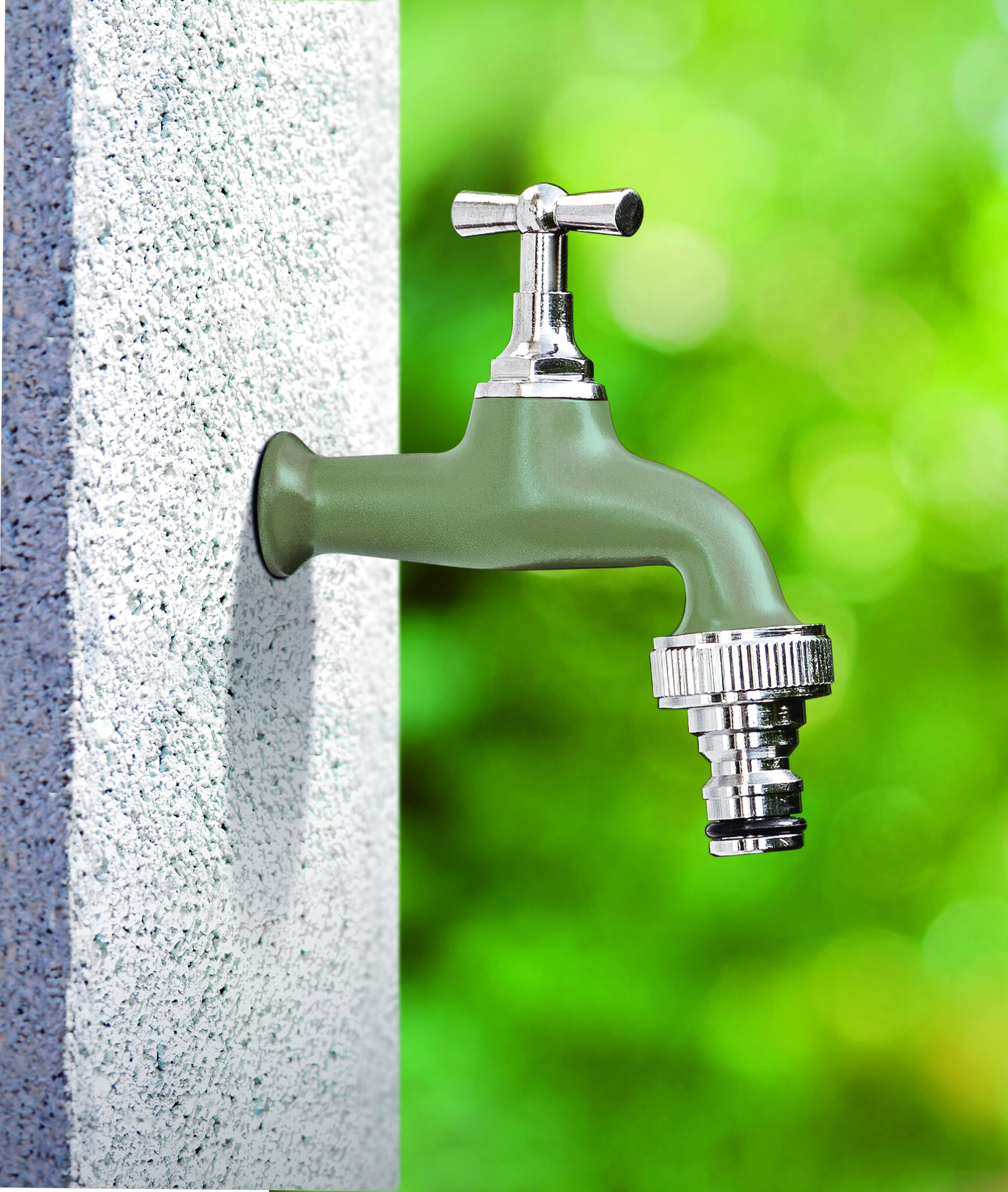 Aquajet Tuinkraan Verchroomd 1/2"- Zwart - Detailed view of the product