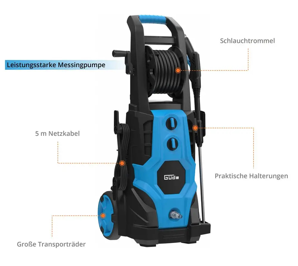 Güde Hogedrukreiniger GHD 3200-225 - 225BAR - Detailed view of the product