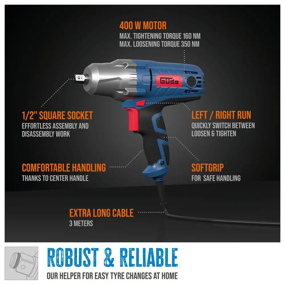 Güde Elektrische Slagmoersleutel ESS 350 - Detailed view of the product