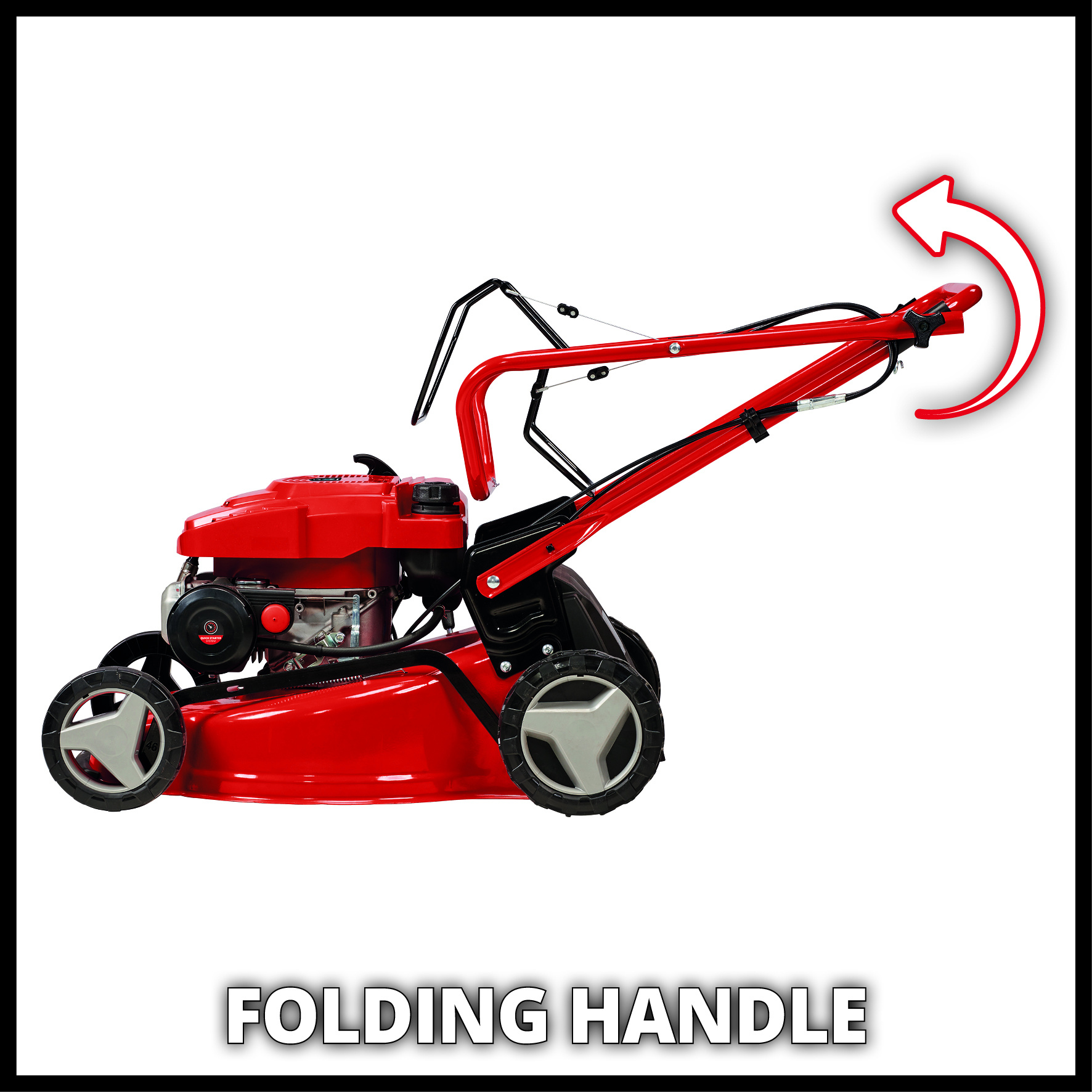 Einhell GC-PM 46/5 S Benzine grasmaaier - 46cm Breed - Achterwielaandrijving - Detailed view of the product