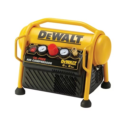 DeWalt DPC6MRC-QS Compressor Olievrij 6 liter - DPC6MRC-QS - Inclusief 5m1 Slang - Detailed view of the product