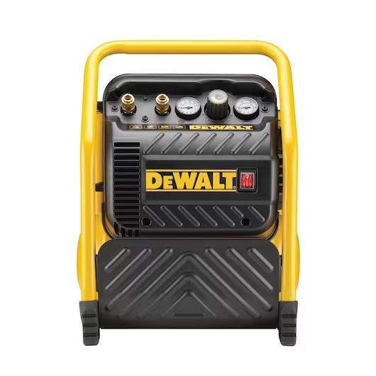 DeWalt DPC10QTC Compressor 10 liter + 10m1 Slang - Olievrij - Detailed view of the product