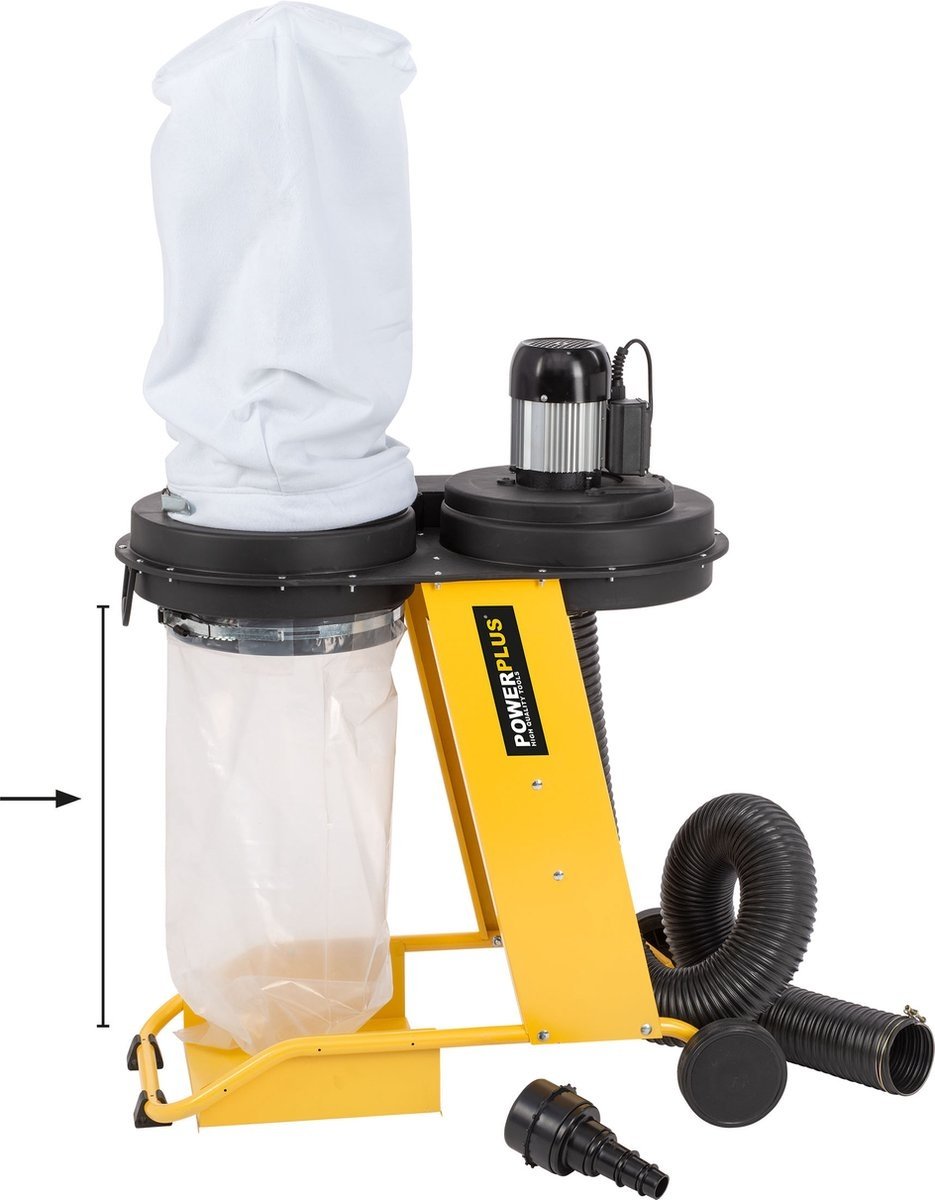 Powerplus POWX2090A Plastic opvangzak Set van 5 - Tbv POWX2090 - Detailed view of the product