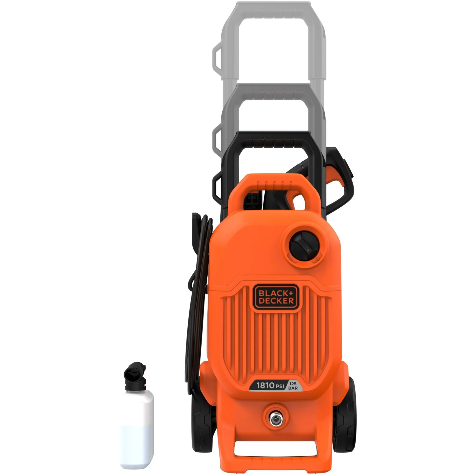 B&D Hogedrukreiniger met variabele handgreep 1700Watt - 125 BAR - BEPW1700KIT - Compleet met terrasreiniger - Detailed view of the product