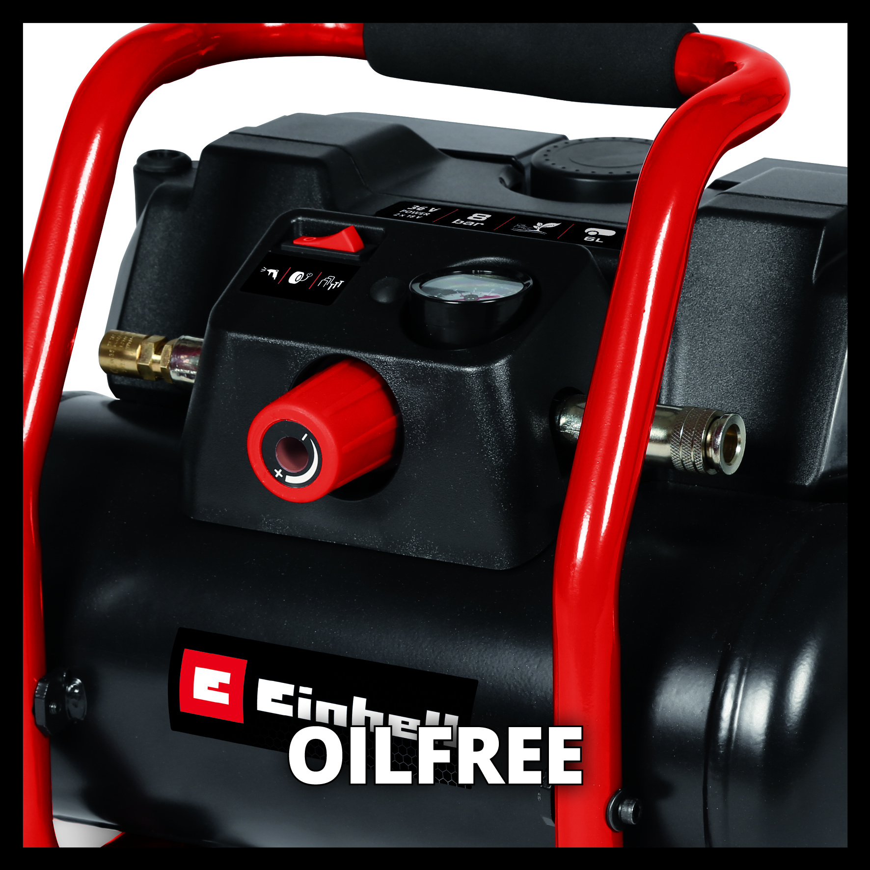 Einhell TE-AC 36/150 OF Solo, Accu Compressor, Power X-Change thumbnail 6