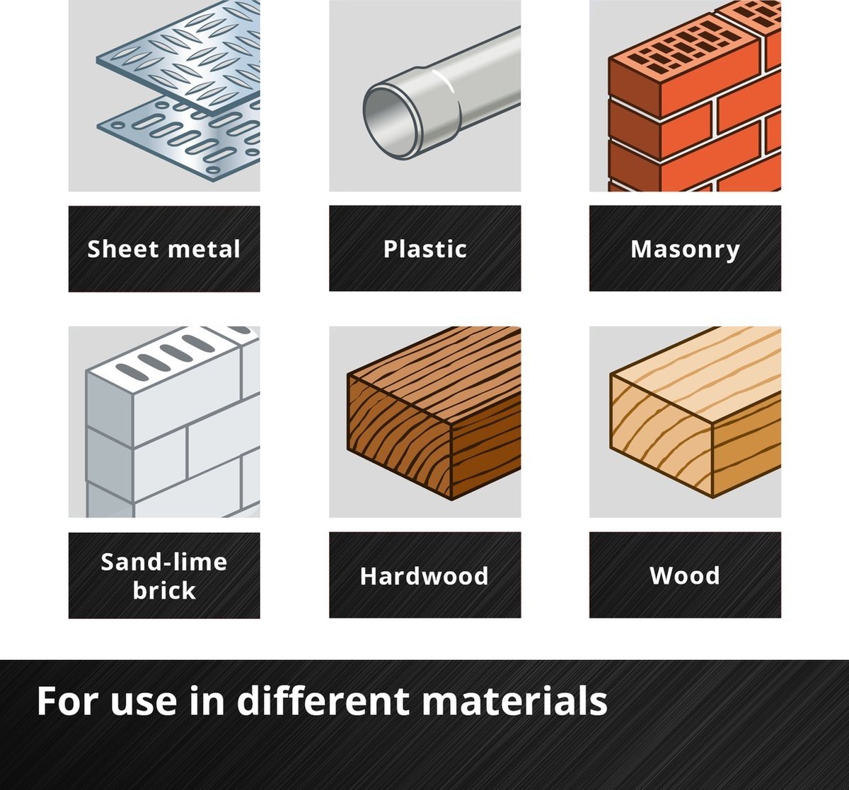 Einhell Dop&Bitsetset 37-Delig L-Case - Detailed view of the product