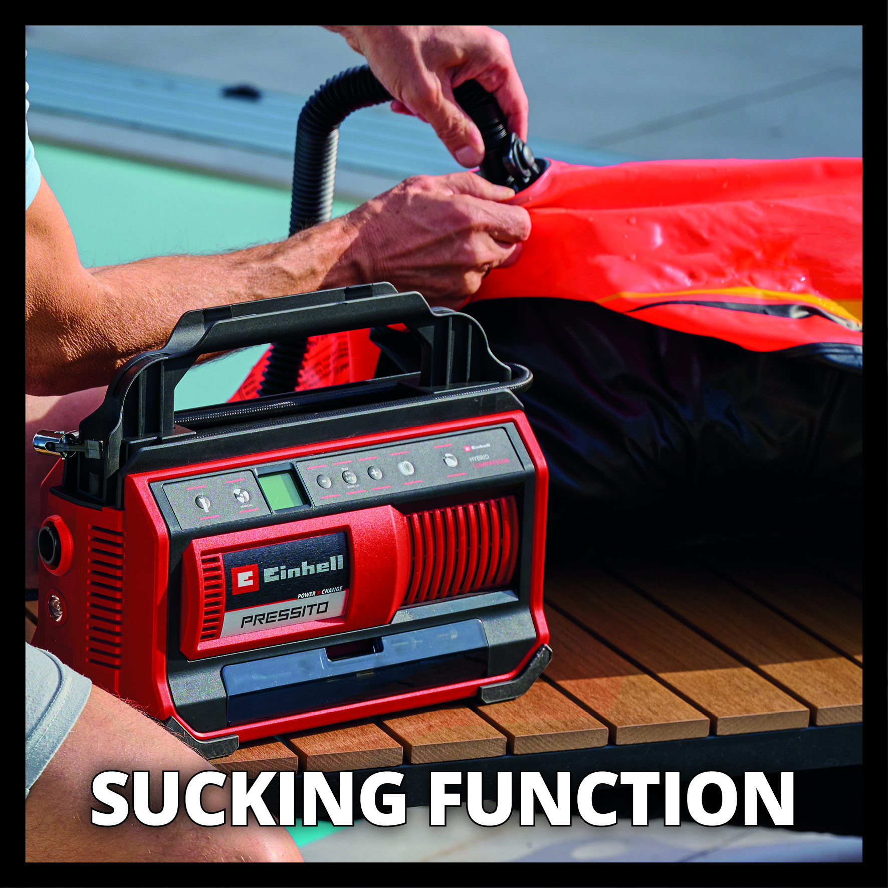 Einhell PRESSITO 18/25 Hybride Solo - 6in1 Accu Compressor - Power X-Change thumbnail 7