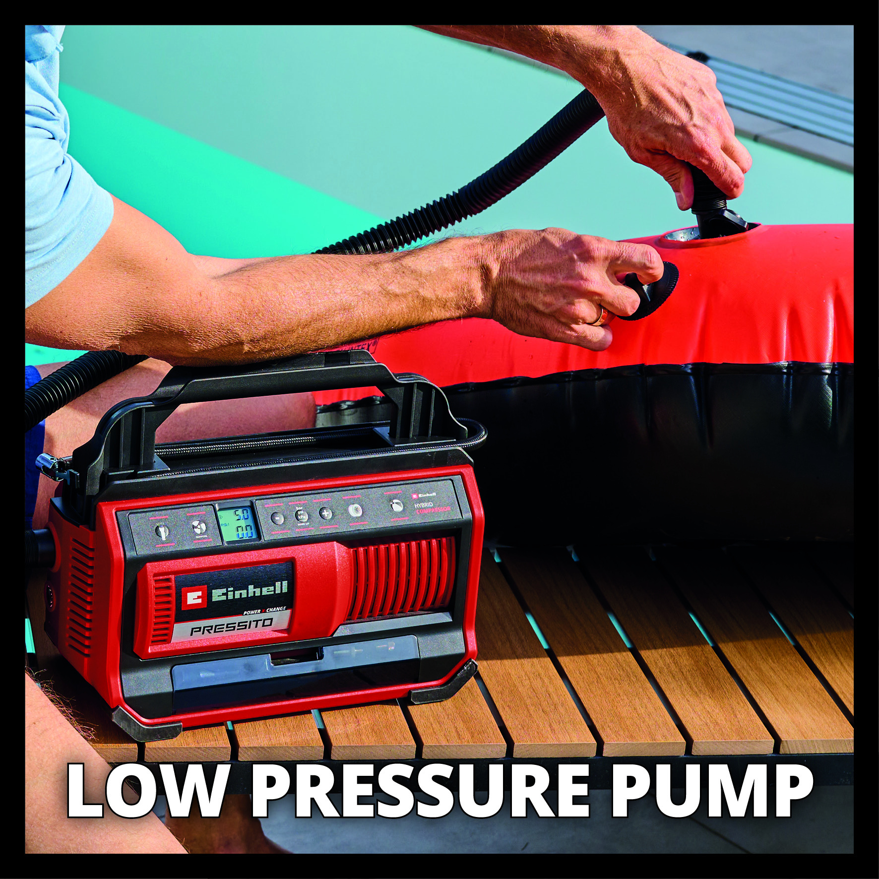 Einhell PRESSITO 18/25 Hybride Solo - 6in1 Accu Compressor - Power X-Change thumbnail 8