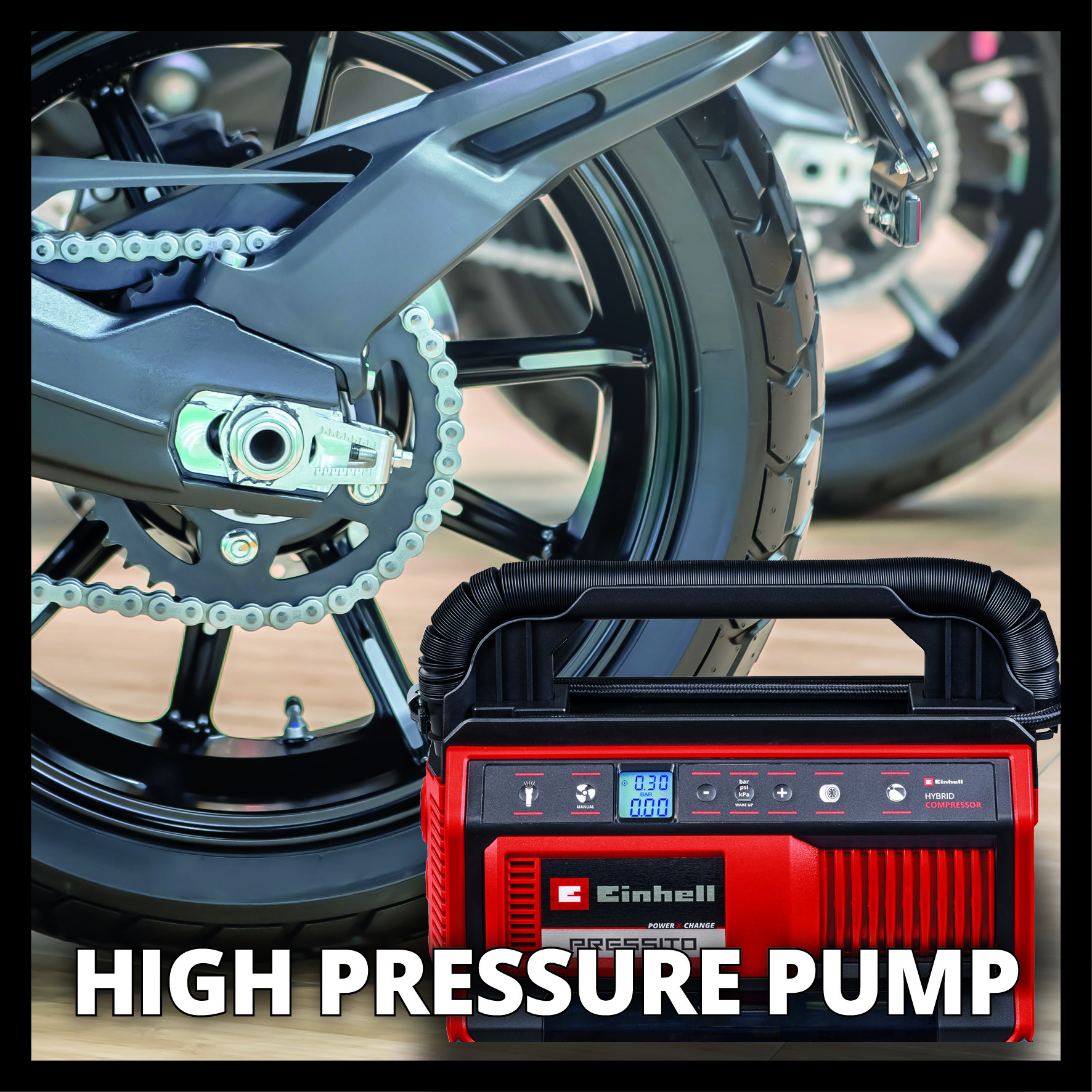Einhell PRESSITO 18/25 Hybride Solo - 6in1 Accu Compressor - Power X-Change thumbnail 9